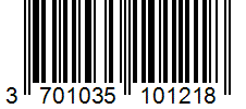 Barcode 3701035101218
