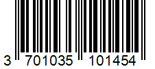 Barcode 3701035101454