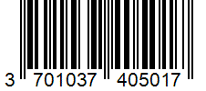 Barcode 3701037405017