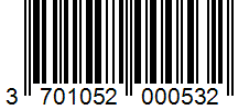 Barcode 3701052000532