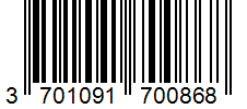 Barcode 3701091700868