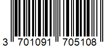 Barcode 3701091705108