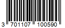 Barcode 3701107100590