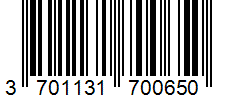 Barcode 3701131700650