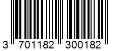 Barcode 3701182300182