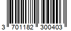 Barcode 3701182300403