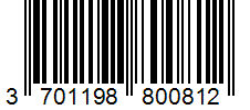 Barcode 3701198800812
