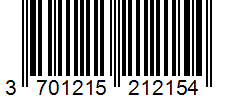 Barcode 3701215212154
