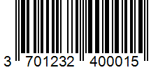Barcode 3701232400015