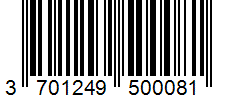 Barcode 3701249500081