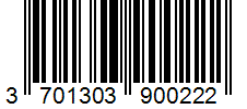 Barcode 3701303900222