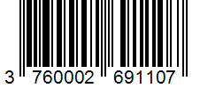Barcode 3760002691107