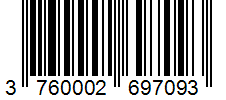 Barcode 3760002697093