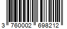 Barcode 3760002698212