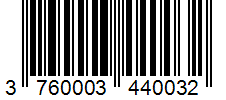 Barcode 3760003440032