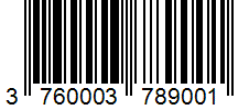 Barcode 3760003789001