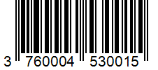 Barcode 3760004530015