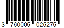 Barcode 3760005025275