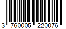 Barcode 3760005220076