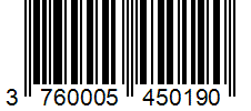 Barcode 3760005450190