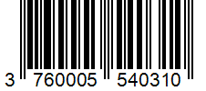 Barcode 3760005540310