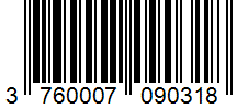 Barcode 3760007090318