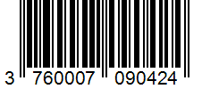 Barcode 3760007090424