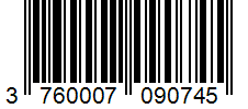 Barcode 3760007090745