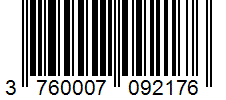 Barcode 3760007092176