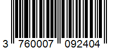 Barcode 3760007092404