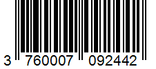 Barcode 3760007092442