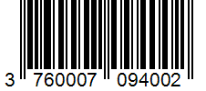 Barcode 3760007094002