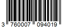 Barcode 3760007094019
