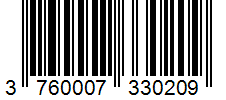 Barcode 3760007330209