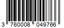 Barcode 3760008049766