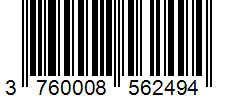Barcode 3760008562494
