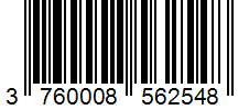 Barcode 3760008562548