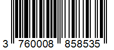 Barcode 3760008858535
