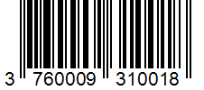 Barcode 3760009310018