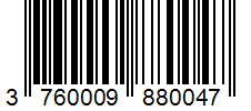 Barcode 3760009880047