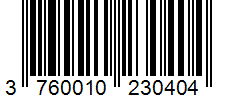 Barcode 3760010230404