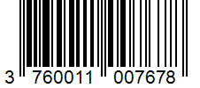 Barcode 3760011007678