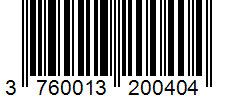 Barcode 3760013200404