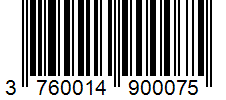Barcode 3760014900075