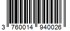 Barcode 3760014940026