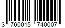 Barcode 3760015740007