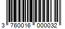 Barcode 3760016000032