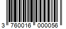 Barcode 3760016000056