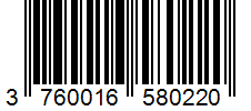 Barcode 3760016580220