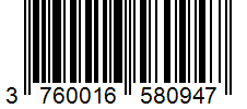 Barcode 3760016580947